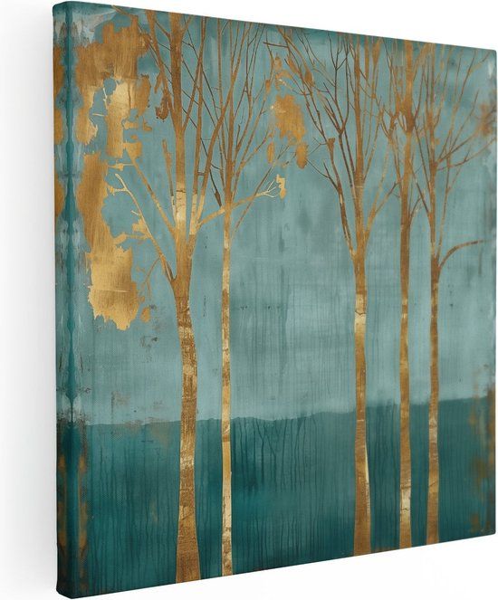 Artaza Canvas Schilderij Drie Bomen - 70x70 cm - Canvas Print