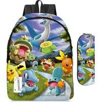 Rugzak SZSMART MODEL Tweedelige gemodelleerd Pokemon Studenten Set