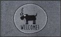 Kleen-Tex MJDDES50751 0F000SA Deurmat Hond Grijs 50 x 75 cm
