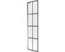 Mexen Next L paroi de douche 1 volet 50 x 150 cm, grille noir, or rose
