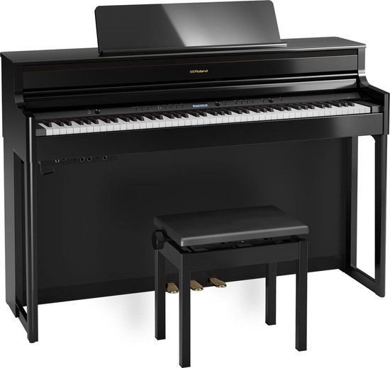 Roland HP-704 Digitale Piano - Polished Ebony - 88 Toetsen - 10 Jaar Garantie