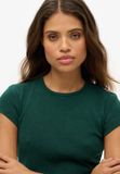 Superdry Athletic Essential T-shirt Coupe ajustée Femme Vert UK12-EU40