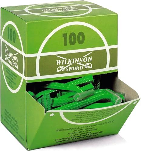 Wilkinson Sword Wegwerp scheerapparaat ziekenhuis met intrekbare functie, dispenserbox, groen
