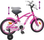 vidaXL Kinderfiets 16 Inch Donkerroze