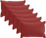 vidaXL Kussensloop 6 st houten wijnrood 50 x 70 cm polyester