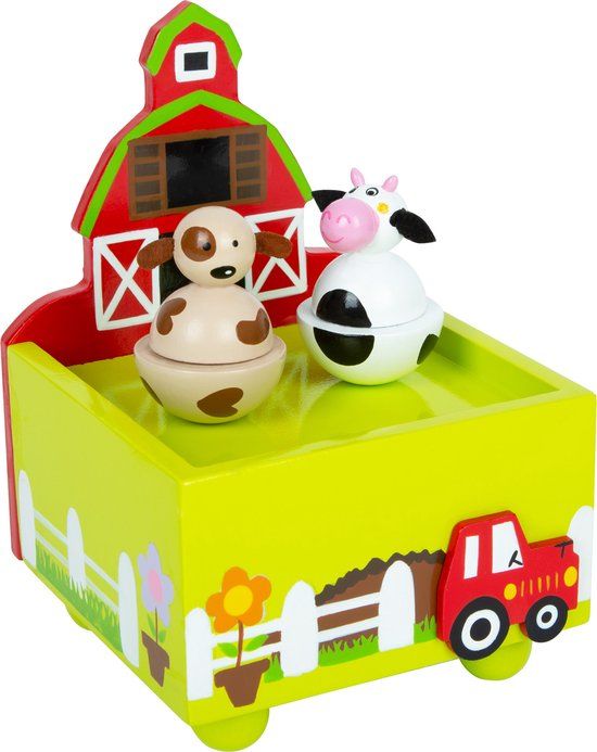 Small Foot - Houten Muziekdoos Boerderij - Educatief spel - Multicolor