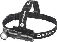 TOOLCRAFT TO-7838469 SMD LED Hoofdlamp werkt op een accu 2000 lm 200 h