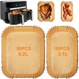 Papier cuisson pour airfryer 5 litres avec double panier