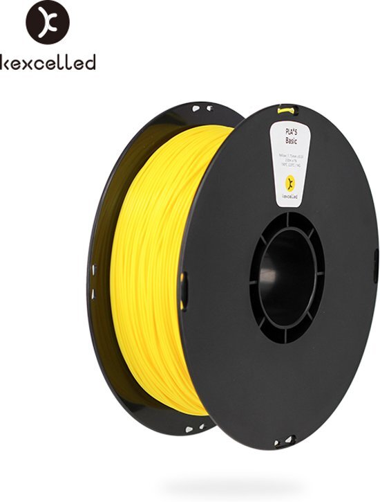 Kexcelled -PLA-1.75mm-geel/yellow-1000g*5=5000g 5kg -3d printing filament