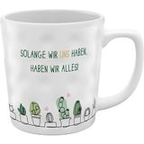 GRUSS & CO Mok met motiefdruk Ons hebben, steengoed, 37 cl, meerkleurig, 48456