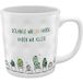 GRUSS & CO Mok met motiefdruk Ons hebben, steengoed, 37 cl, meerkleurig, 48456