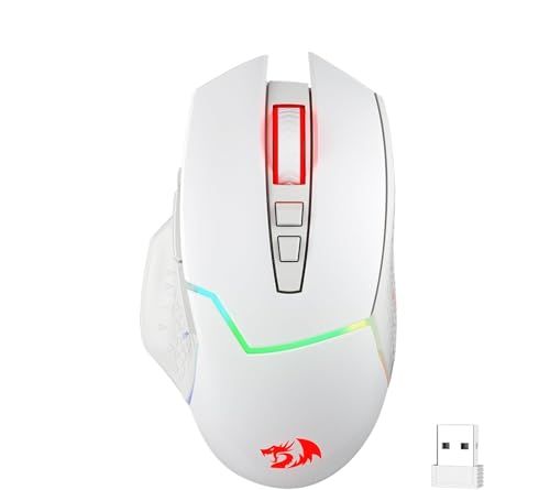 Redragon M690 PRO - Draadloze Gaming Muis - Wit