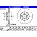 ATE Lot De 2 Disques De Frein 24.0125-0203.1 Volvo 31341642 31381374