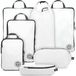 Extra trippedtravelgear Extra grote compressie-verpakkingskubussen voor reizen - 7-delige set