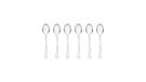 Gerlach Valor Koffielepelset voor 6 personen, vaatwasmachinebestendig, kleine lepels, dessertbestek, eetbestek van roestvrij staal, elegant bestek, tafelbestek, roestvrij, glanzend, 6 stuks