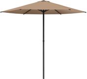 vidaXL Tuinparasol Rechthoekig 2,3 x 2,3 m Polyester Taupe