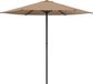 vidaXL Tuinparasol Rechthoekig 2,3 x 2,3 m Polyester Taupe