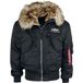 Alpha Industries Winterjas - 45P Hooded Custom - S tot XXL - voor Mannen - zwart