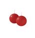Cereria di Giorgio Kaarsenbal, was, rood, 6 x 6 x 6 cm, 6 stuks