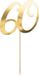 Party-Decoration Cake Topper gold - 60 jaar