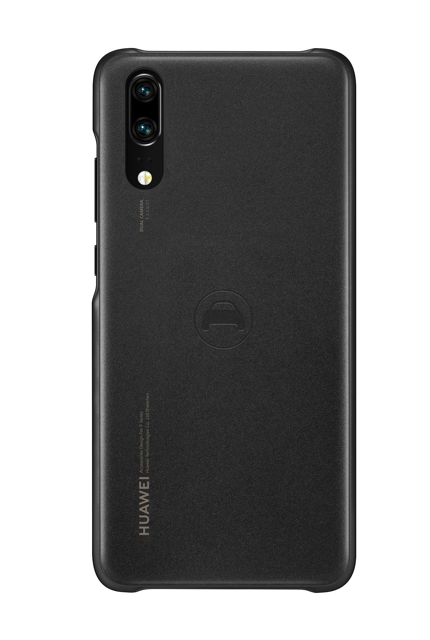 Huawei Car Case P20 Zwart Kunstleer, Polycarbonaat