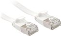LINDY 47540 RJ45 Netwerkkabel, patchkabel CAT 6A U/FTP 0.30 m Wit Snagless 1 stuk(s)