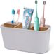Votoko Porte-brosse à dents en plastique avec séparateurs en bambou