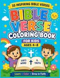 Bible Verse Coloring Book for Kids Ages 4–8: 35 Inspiring Bible Verses with Fun and Easy Coloring Pages