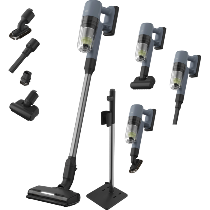 AEG AP72AB2EPP Steelstofzuiger | Batterij/Accu | Droog en nat | HEPA | Zakloos | 0,3 l | Donkerblauw