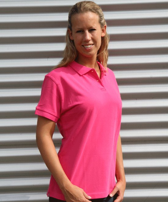 Lemon & Soda Dames poloshirt fuchsia roze 38 M