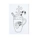 May and Berry Houten stempel - kerstmok, 35x55mm