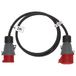 Brennenstuhl 1132931 adapter Tetrapolaid driepolig IP44 2 m h07rn-f 4g2,5 verlengstekker 3p+t 16 A/415V, geel