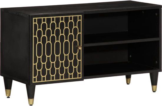 vidaXL Tv-meubel 80x31,5x46 cm massief mangohout