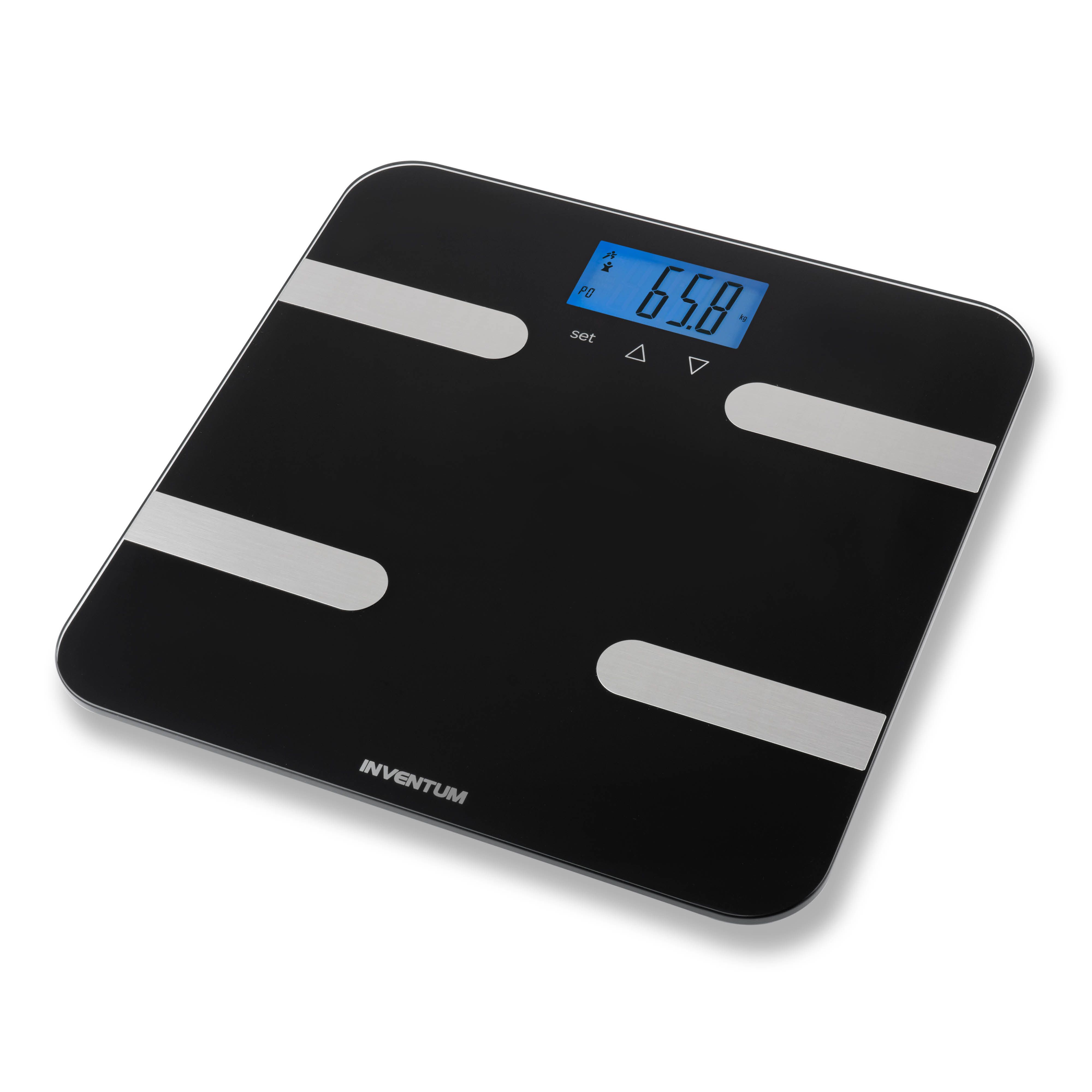 Inventum PW810B - Digitale Personenweegschaal - Zwart - Lichaamsanalyse - 10 Gebruikers