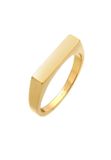Elli Ring Dames Zegel Hoekig Geo Ontwerp 925 Sterling Zilver
