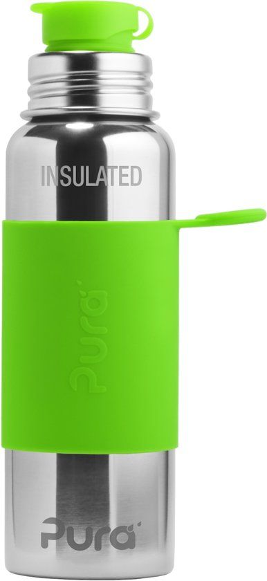 Pura thermos sportfles 650 ml Groen