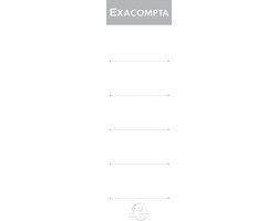 Exacompta 5378E PAQUET DE 10 ÉTIQ. DOS DE C.L. 70MM