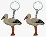 Cornelissen Porte-clés cigogne en bois - 20 pièces - 6 cm