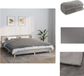 vidaXL Verzwaringsdeken met hoes 155x220 cm 11 kg stof grijs