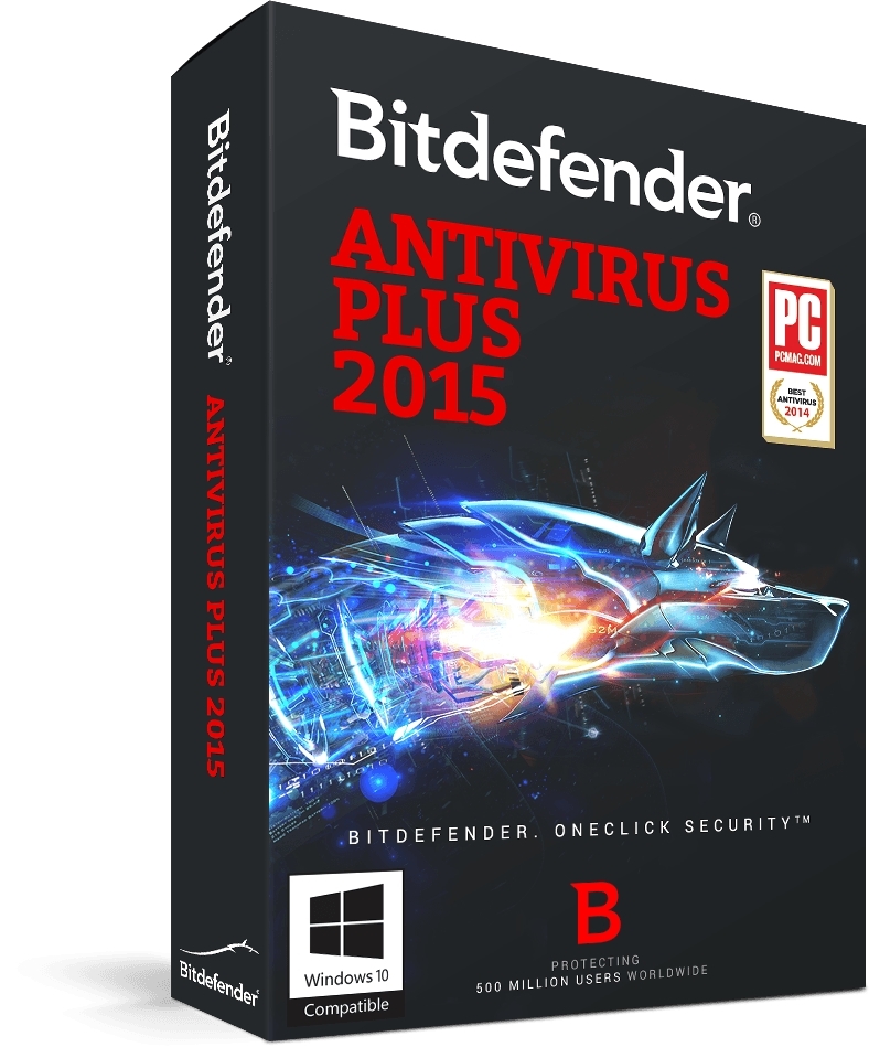 Bitdefender Antivirus Plus 2015, 3 PCs, 1Y