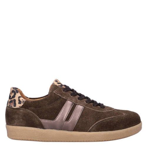 Gabor suède sneakers bruin/panter