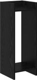 vidaXL Plantenstandaard Zwart eiken 30 x 30 x 80 cm Bewerkt hout