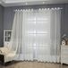 Set de 2 rideaux transparents à motif floral