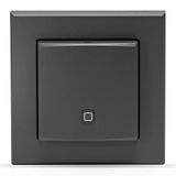 Homematic IP Temperatuur- en luchtvochtigheidssensor – binnen, antraciet, draadloze temperatuursensor, voor slimme radiatorthermostaten en vloerverwarmingsregelaaren, werkt met Alexa, 160530A0