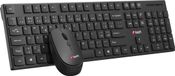C-TECH WLKMC-03 Clavier sans fil avec souris, noir, USB, CZ/SK