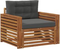 vidaXL Buitensofa Massief Acacia Hout en Polyester