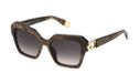 SUNGLASSES Furla SFU817 Vrouwen Zonnebril - Bruin Kunststof Vierkant