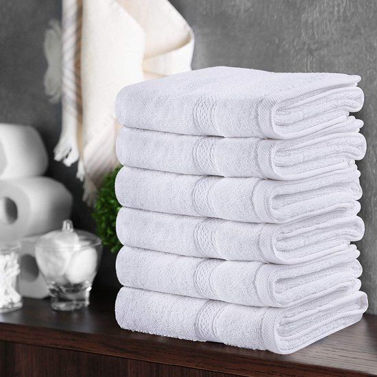 Utopia Towels - 6 Set Premium Handdoeken, (41 x 71 CM) 100% Ringgesponnen Katoen, Ultra Zacht en Zeer Absorberend voor Badkamer, Fitnessruimte, Douche, Hotel en Spa