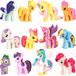 My Little Pony Ensemble de 12 figurines de poneys colorées pour enfants pour jouer et collectionner.