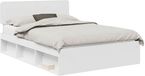 vidaXL Bedframe met hoofdeinde Wit 140 x 200 cm Massief grenenhout